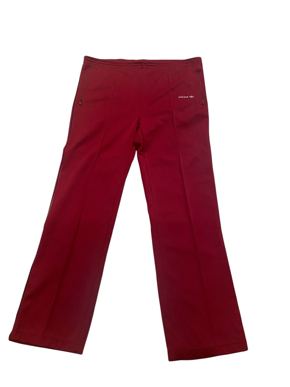 Adidas Men’s Vintage Maroon Trefoil Taiwan Y2K Track Suit 70s 80s Size L - Picture 5 of 15